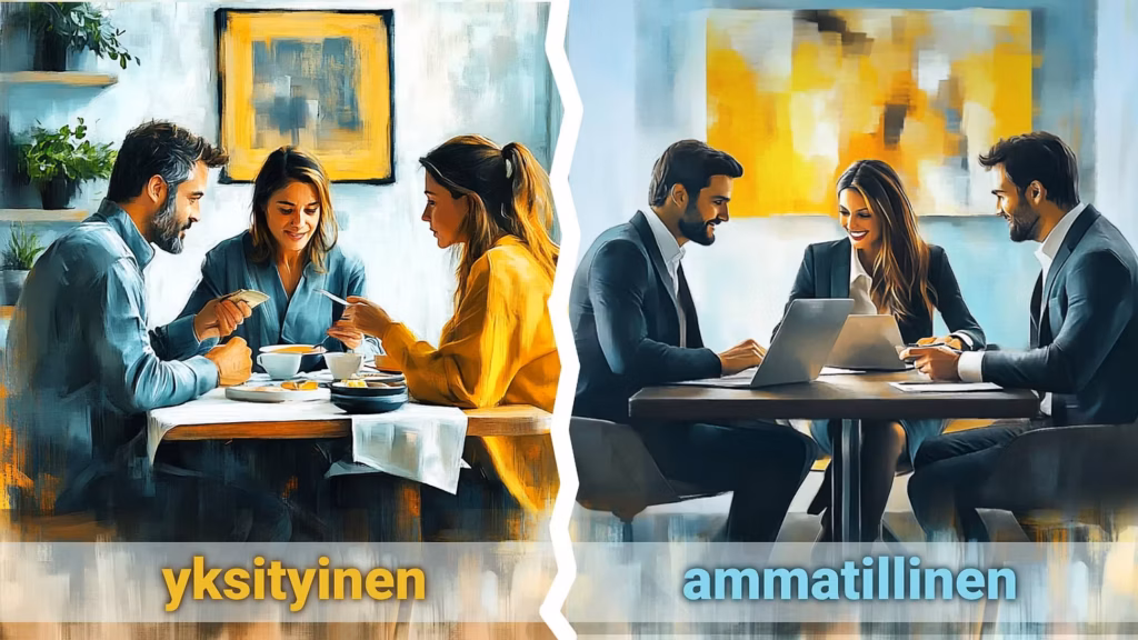 Yksityinen ja ammatillinen